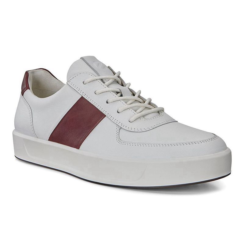 Men Casual Ecco Soft 8 M - Sneakers White - India LZDONV945